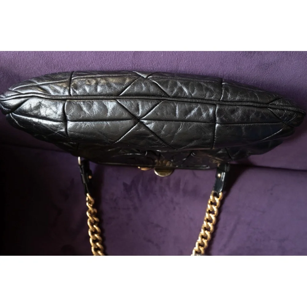RARE Archival Marc Jacobs Patchwork Little Stam Bag - Black/Gold - 2007 - Picture 6 of 10
